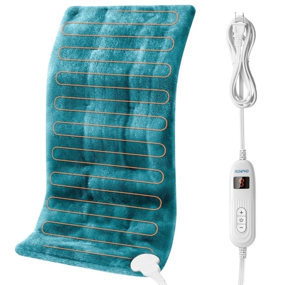 RENPHO 12"x24" 10 Heat Setting Washable Heating Pad for Back & Pain Relief NWT